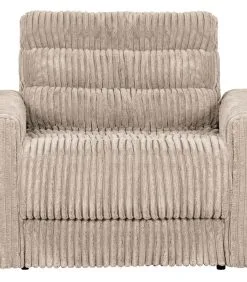 BePureHome Date Fauteuil - Grove Ribstof - Naturel - 78x103x99