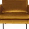 BePureHome Rodeo Fauteuil - Velvet - Oker - 85x105x86