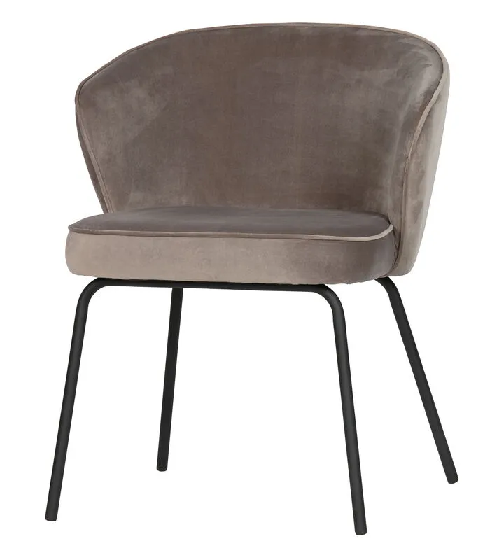 BePureHome Admit Eetkamerstoel - Fluweel - Khaki - Set Van 2 - Image 4