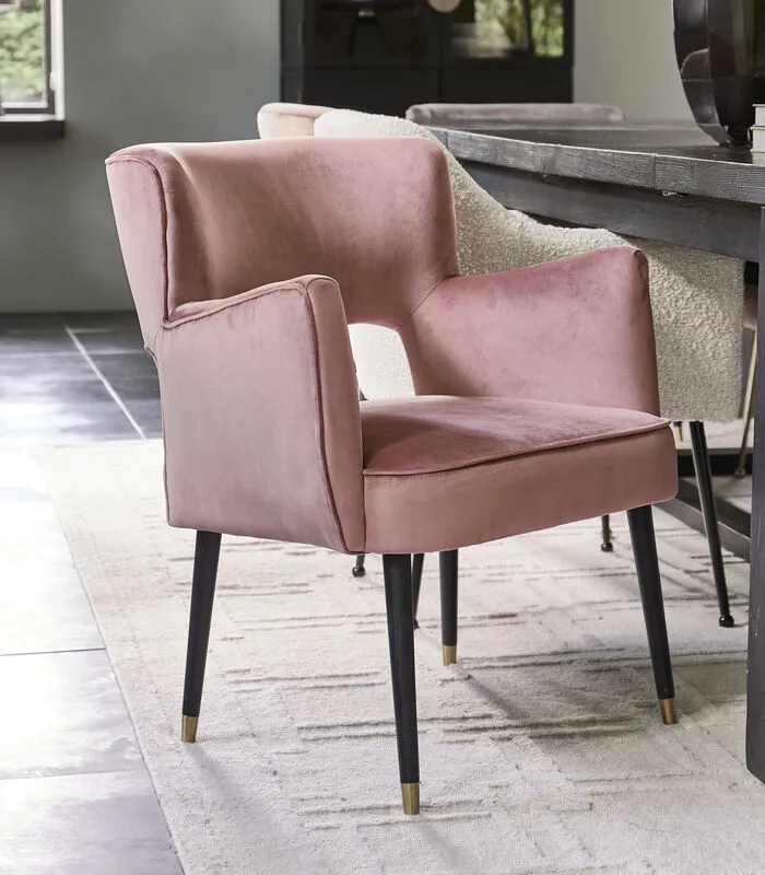 Rivièra Maison Eetstoel Laurel DAC Vel III RoSta - Polyester, Rubberhout - (LxBxH) 64.0x64.0x82.0 Cm - Image 2