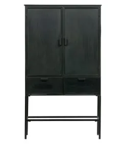 BePureHome Wish 2 Deurs Kast - Metaal - Zwart - 151x87x36