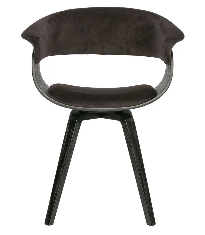 BePureHome Catch Eetkamerstoel - Velvet - Bruin - 80x62x52