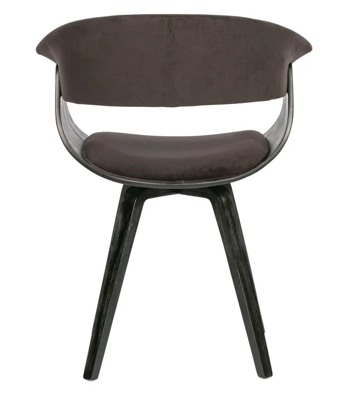 BePureHome Catch Eetkamerstoel - Velvet - Bruin - 80x62x52 - Image 4