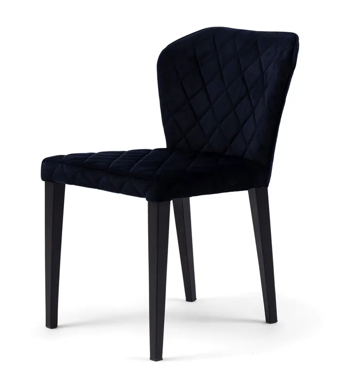 Rivièra Maison Eetstoel Isabelle Dining Chair Vel IIIIndigo - Polyester, Rubberhout - (LxBxH) 64.0x54.5x86.5 Cm - Image 2