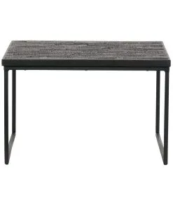 BePureHome Sharing Bijzettafel - Hout/Metaal - Zwart - 38x60x60