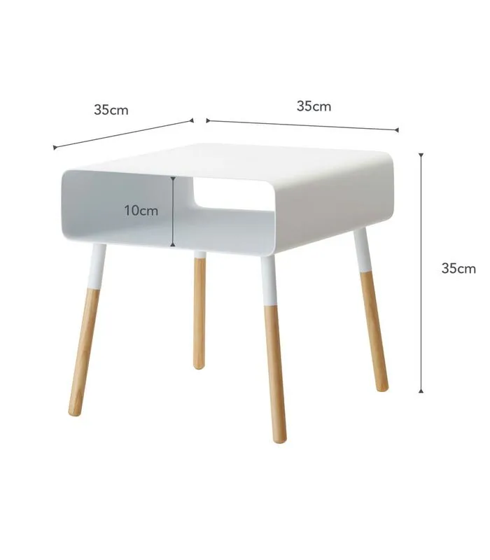 Yamazaki Low Side Table - Plain - White - Image 5