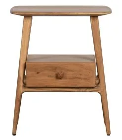 BASICLABEL Potig Sidetable - Hout - Naturel - 60,5x50x37