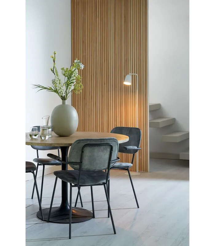 Light & Living Eettafel Biboca - Hout/Zwart - Ø140cm - Image 2