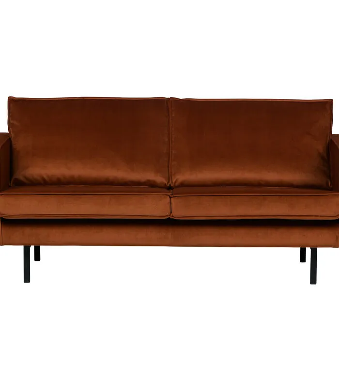 BePureHome Rodeo Bank 2,5-Zits - Velvet - Roest - 85x190x86