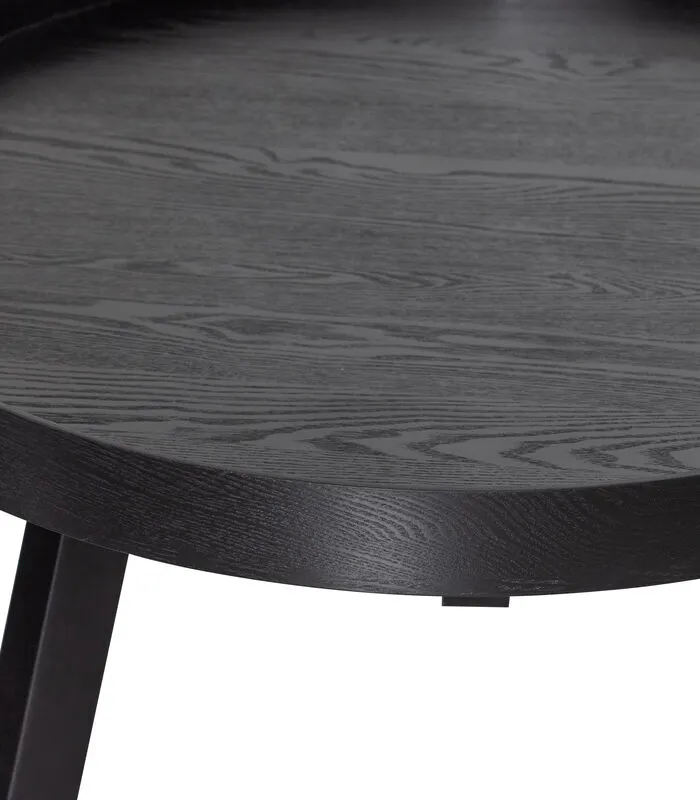 WOOOD Beira Bijzettafel - Hout - Zwart - 45x60x60 - Image 4