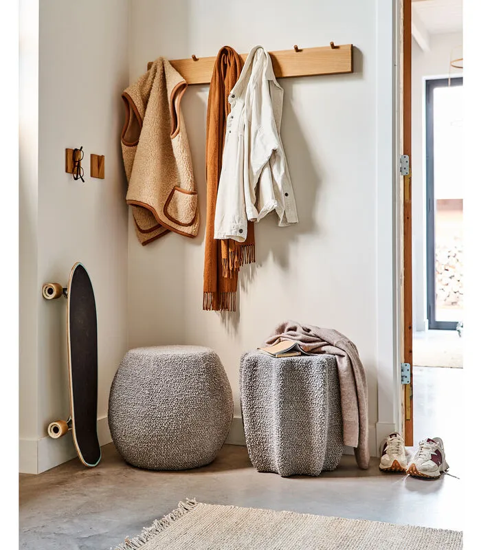 VTwonen Soft Star Poef - Lichtgrijs - 45x42x42 - Image 2