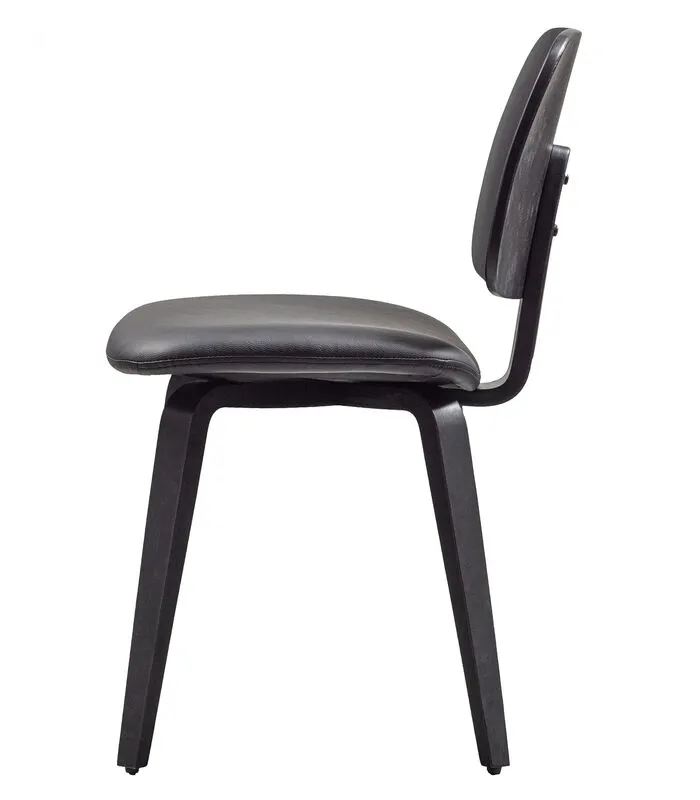 VTwonen Classic Eetkamerstoel - Hout - Zwart - 81x48x50 - Image 3