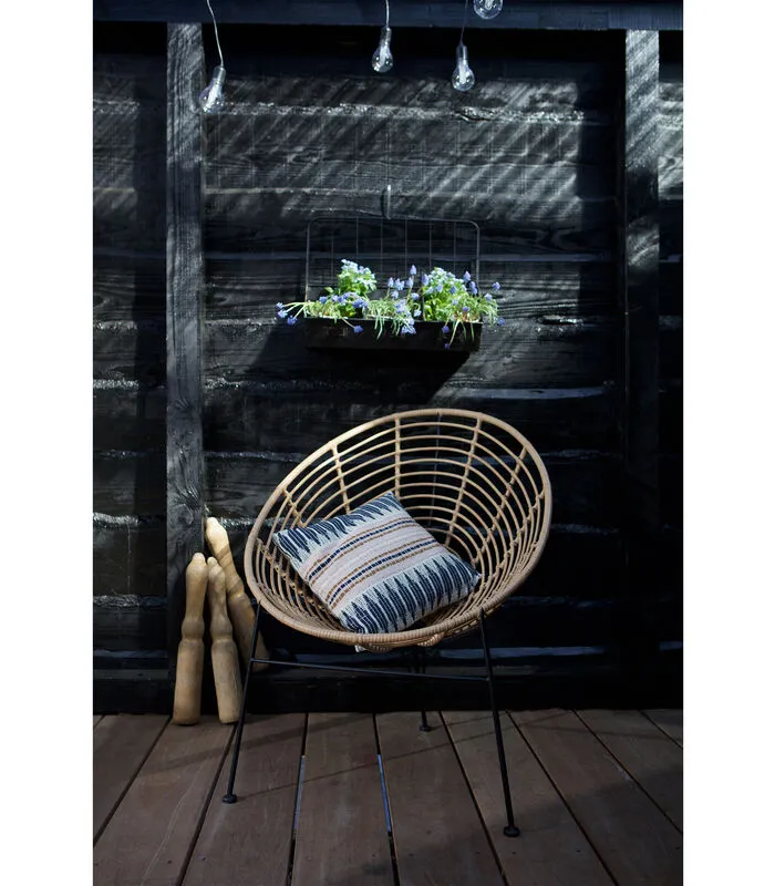 WOOOD Loungestoel Buiten Jane - PE/Metaal - Naturel - 88x72x81 - Image 2