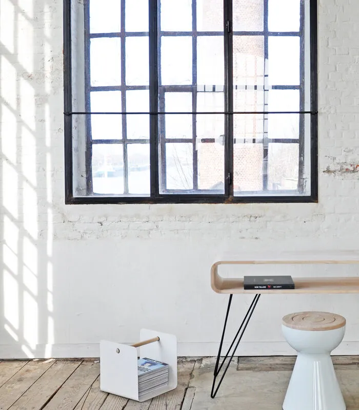 XLBoom Metro Sofa Tafel Licht Hout/ Zwarte Poten - Image 5