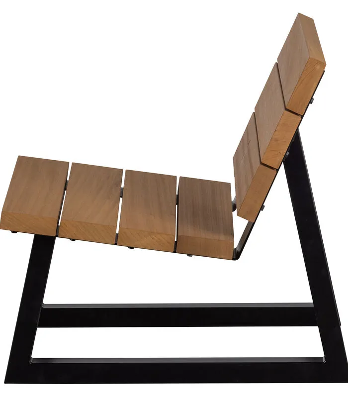 WOOOD Tuinfauteuil Banco - Hout/Metaal - Nature - 78x68x82 - Image 3