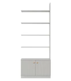 WOOOD Uitbreiding Tbv Boekenkast Madu - Grenen - Grijs - 200x78x35