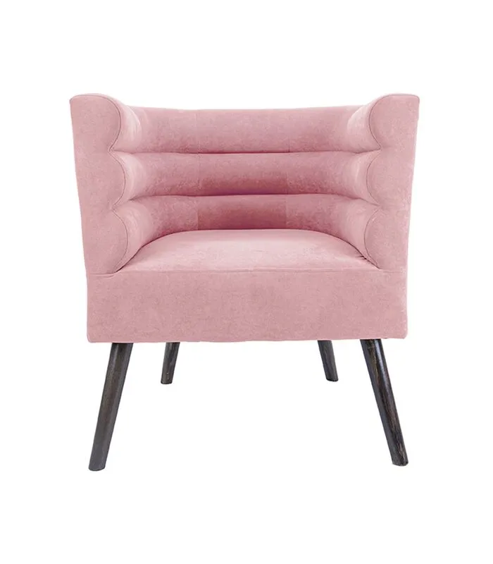 Leitmotiv Stoel Explicit - Suede Look Roze - 74x71x74cm - Image 2