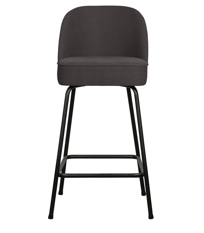 BePureHome Barstoel Vogue - Geweven Stof - Donkergrijs - 89x50x55