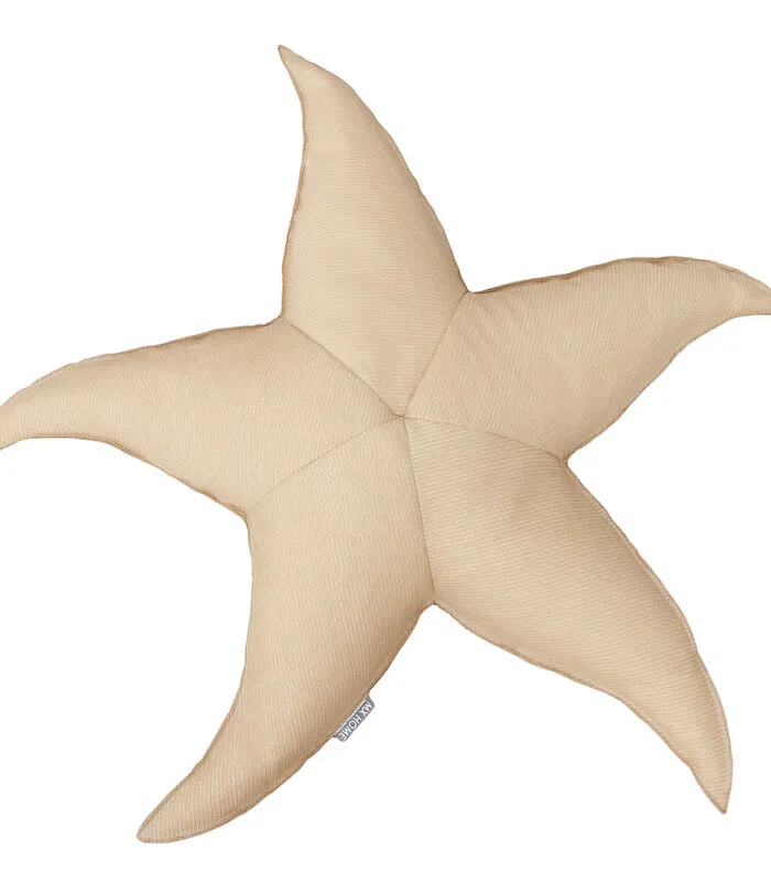 MX HOME Drijvende XL-buitenpoef Zeestervorm Raffia-effect