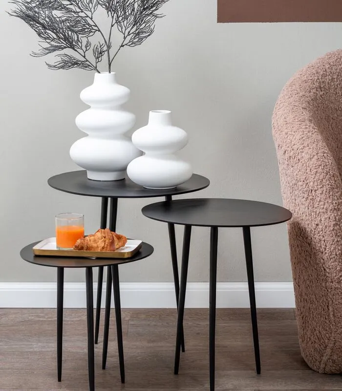 Leitmotiv Bijzettafel Supreme - Zwart - Ø42,5cm - Image 2