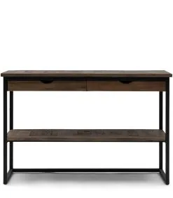 Rivièra Maison Salontafel Met Lade - Shelter Island Sidetable With Drawers - Zwart