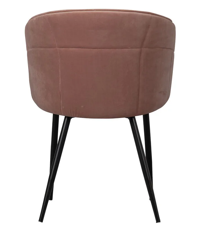 Basiclabel Dusk Eetkamerstoel - Velvet - Caramel - 82x57x53 - Image 5