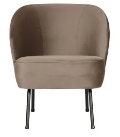 BePureHome Vogue Fauteuil - Fluweel - Khaki - 69x57x70