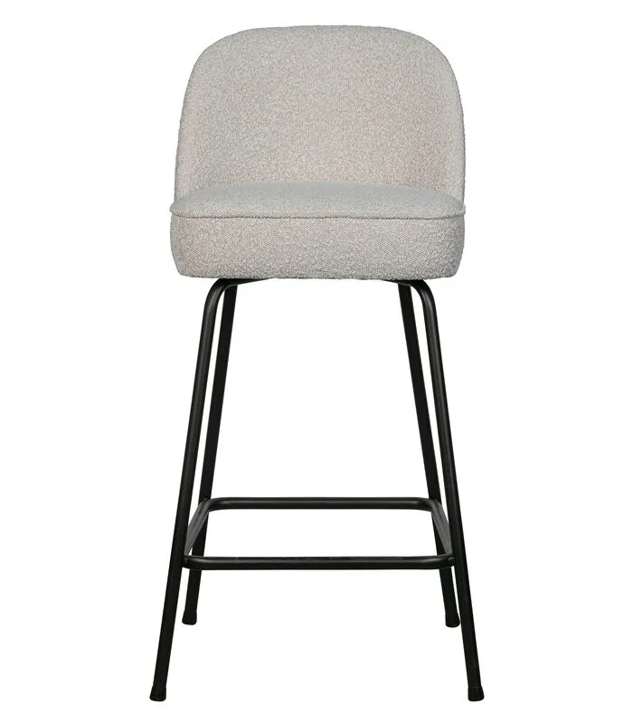 BePureHome Barstoel Vogue - Velvet - Naturel - 89x50x55