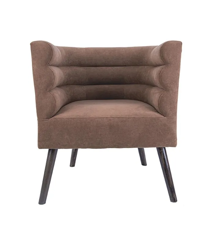 Leitmotiv Stoel Explicit - Suede Look Chocolade Bruin - 74x71x74cm - Image 2