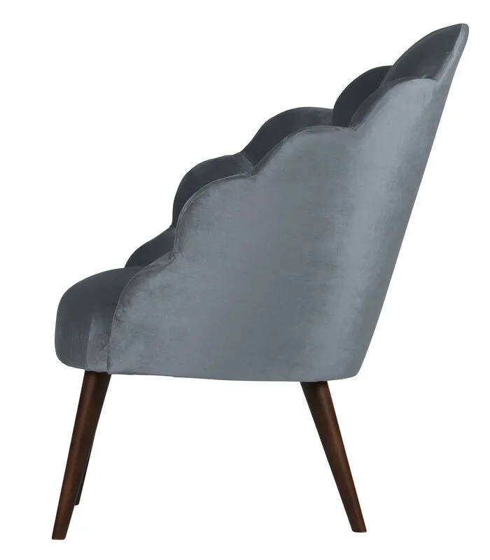 WOOOD SCHELP STOEL VELVET - Image 3