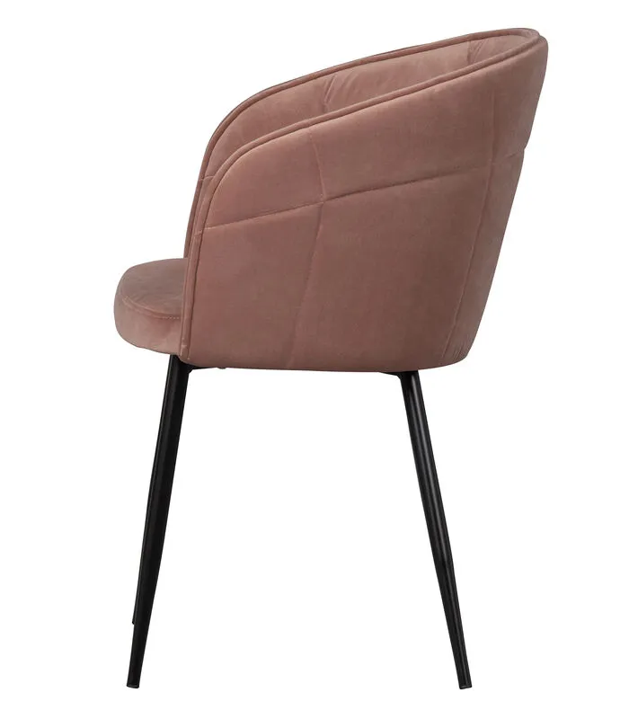 Basiclabel Dusk Eetkamerstoel - Velvet - Caramel - 82x57x53 - Image 4