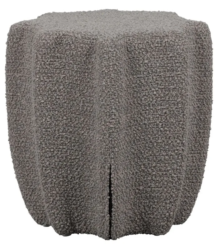 VTwonen Soft Star Poef - Lichtgrijs - 45x42x42 - Image 4