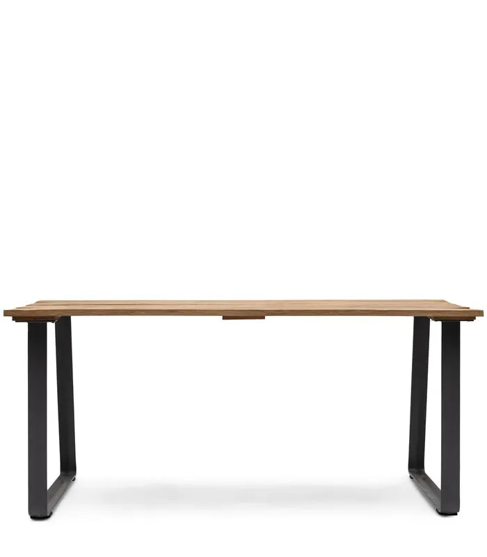 Rivièra Maison Tuintafel Hout - Antigua Outdoor Dining Table 180x90 Cm - Bruin