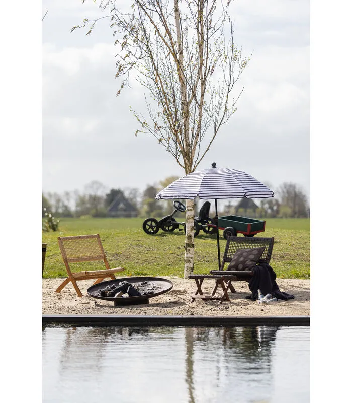 WOOOD Tuinklapstoel Ruit Lois - Hout - Naturel - 73x60x78 - Image 2