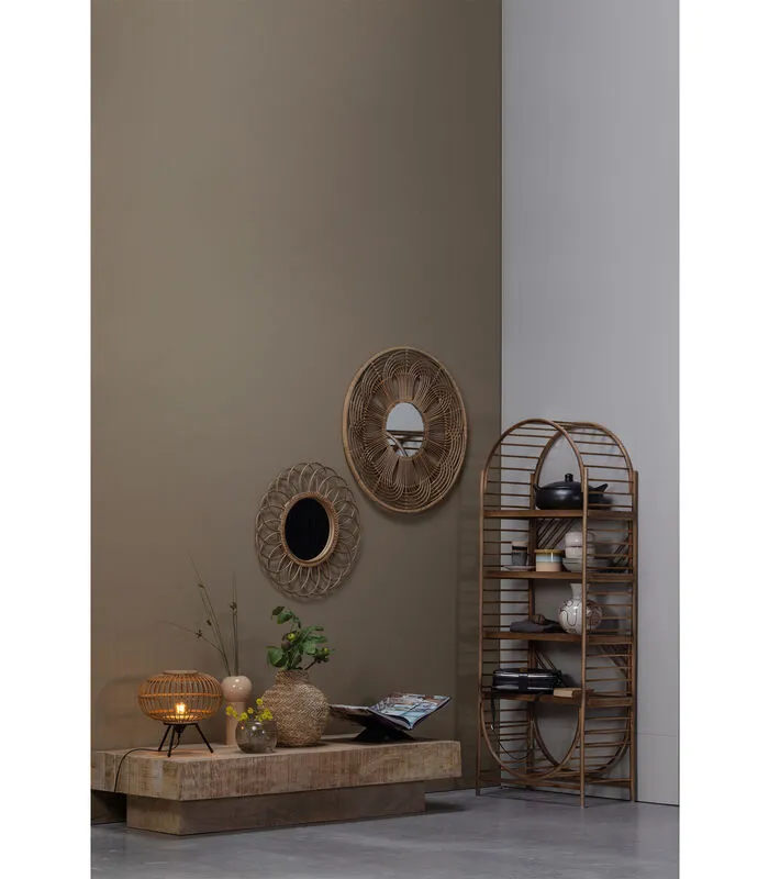 BASICLABEL Orient Open Kast - Bamboe - Naturel - 170x65x35 - Image 2