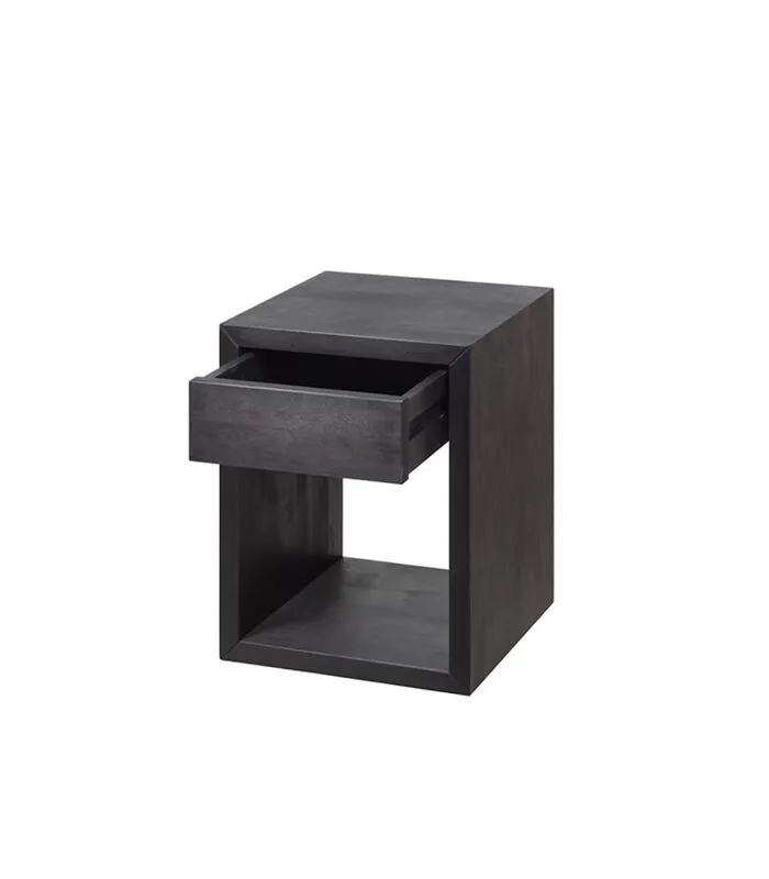 WOODEK Zwevend Nachtkastje HUGO Met Kleine Lade In Berkenhout - Image 4