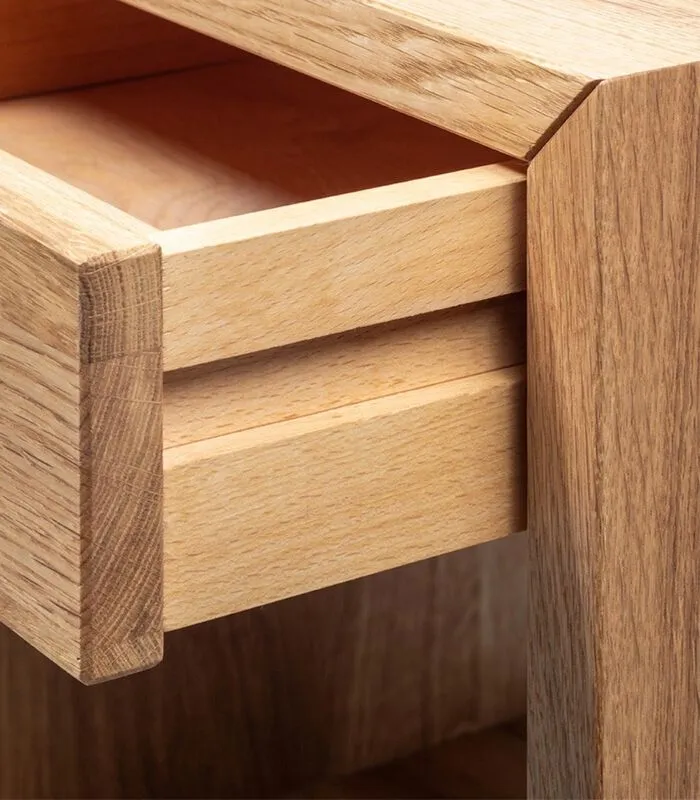 WOODEK Zwevend Nachtkastje HUGO Met Lade In Eikenhout - Image 4