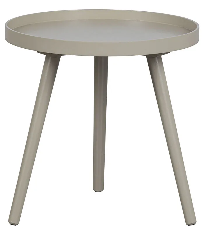WOOOD Sasha Bijzettafel - Hout/MDF - Antique Beige - 41x41x41