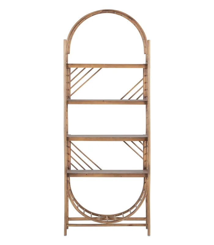 BASICLABEL Orient Open Kast - Bamboe - Naturel - 170x65x35