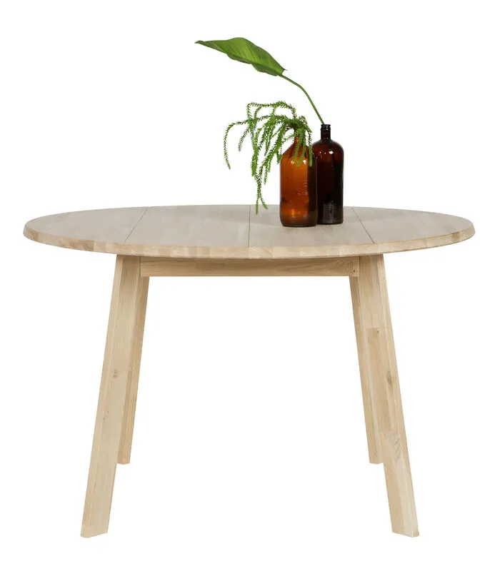 WOOOD Eettafel Disc - Eiken - Onbehandeld - 74x120x120 - Image 2