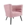 Leitmotiv Stoel Explicit - Suede Look Roze - 74x71x74cm