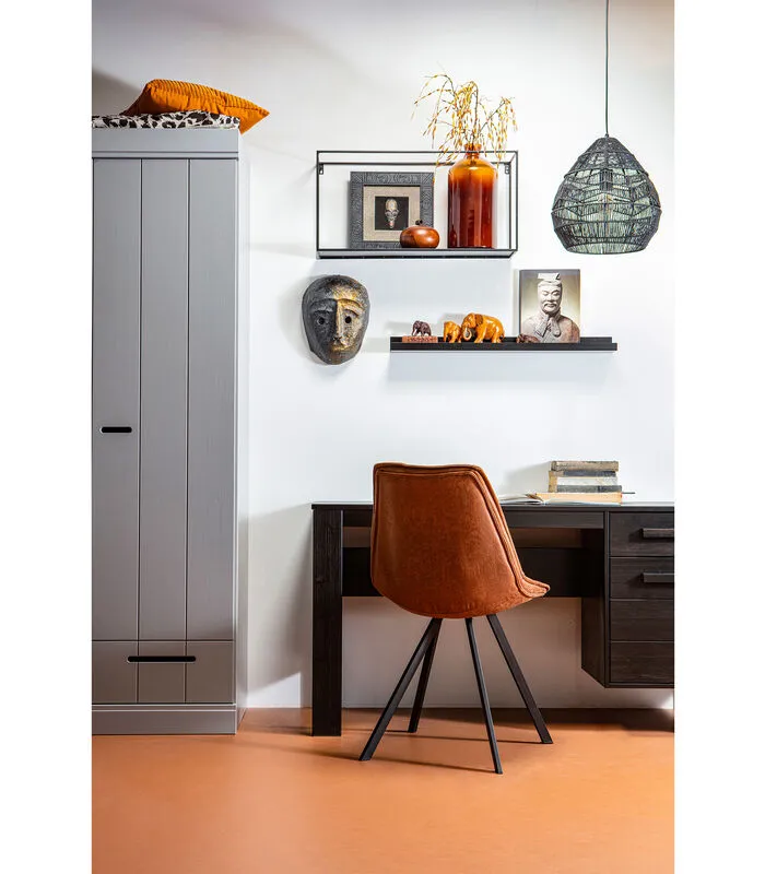 WOOOD Swen Eetkamerstoel - PU - Cognac - Set Van 2 - Image 2