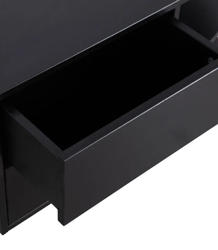 WOOOD Exclusive Exclusive Finca Tv Meubel Rond Rechts - Zwart - 40x78x40 - Image 3