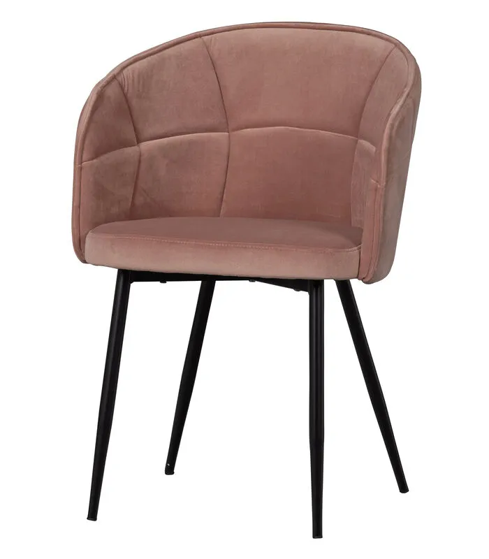 Basiclabel Dusk Eetkamerstoel - Velvet - Caramel - 82x57x53 - Image 3