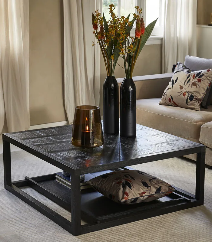 Rivièra Maison Salontafel Colombe 110x110 - Zwart - Image 2