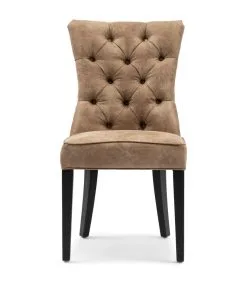 Rivièra Maison Eetkamerstoel Zonder Armleuning - Balmoral Dining Chair - Bruin/camel