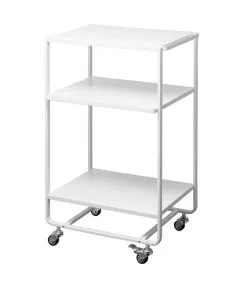 Yamazaki 3-tiered Kitchen Wagon - Tower - White