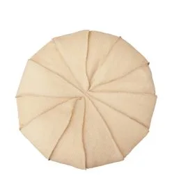 MX HOME Drijvende XL-buitenpoef Zee-egelvorm Raffia-effect